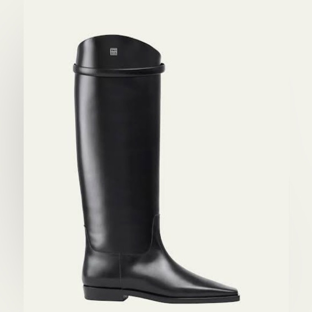 Toteme Black Tall Leather Riding Boots retail $1200
